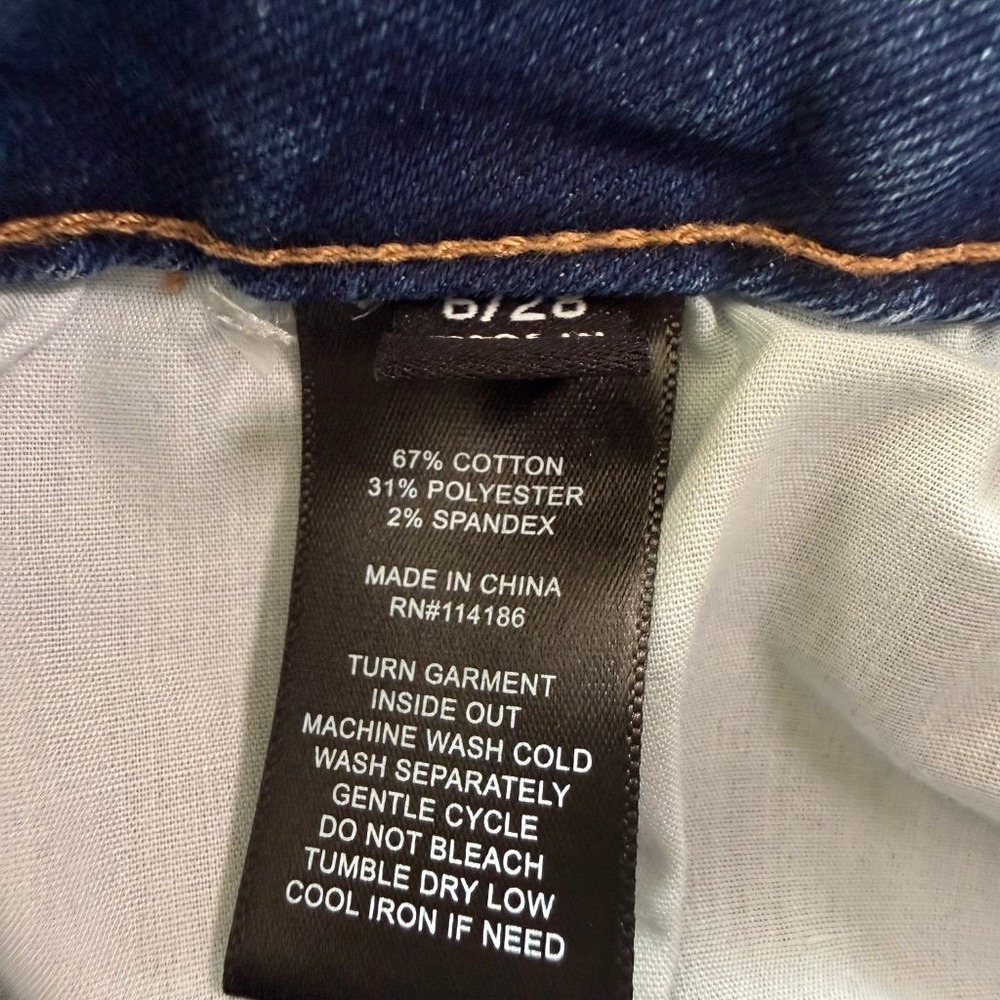 FRYE Women's Jeans Size 6/28 Medium Wash Straight Leg High Rise Stretch Denim - Picture 9 of 9